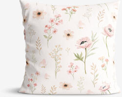 Goldea díszpárnahuzat - rózsaszín virágok 50 x 50 cm