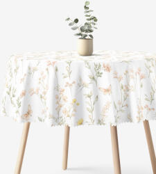 Goldea kör alakú teflonos terítő - pillangós kert Ø 120 cm