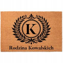 TabPrint Lábtörlő 40X60 Az Ön Monogramja Személyre Szabott Belső Tér Otthon (WYCIERACZKA KOKOSOWA TWOJE INICJAŁY 40X60)