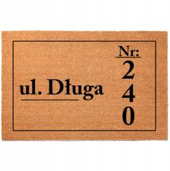 TabPrint Lábtörlő Bejárati Ajtó Alá Kókusz 40cmx60cm Az Ön Címe (TWÓJ ADRES)