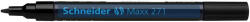 Schneider Lakkmarker, 1-2 mm "Maxx 271", fekete (TSC271FK)