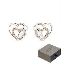  925 Fülbevaló cirkóniával Ezüst szív alakú női fülbevaló (HJYuan12)