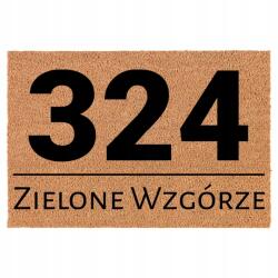 TabPrint Lábtörlő Bejárati Kókusz Bézs Utca És Házszám Az Ön Címén (ULICA I NUMER DOMU W TWOIM ADRESIE)