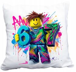  Párna Six Seven 67 Steal A Brainrot Boy Roblox Ajándék Név (gra roblox lego)