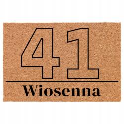 TabPrint Lábtörlő Bejárati Kókusz Bézs Sláger Szám És Utca A Lakásban (NUMER I ULICA W TWOIM MIESZKANIU)