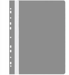 Netuno Műanyag gyűrűs mappa, akasztóval, szürke, iratrendezőbe illeszthető, ezüstszürke (S200732)