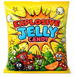  Gyümölcs ízű golyós dezodor Assorted Explosive Jelly Candy 408g Anba