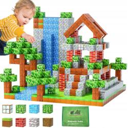  Oktató Mágneses Építőkockák 100 Db-os Játék Stem Montessori