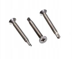 Milwar 4, 8x45 Önfúró Lemezcsavar Rozsdamentes Kúp A2 7504O 7504P (10) (7504P24848)