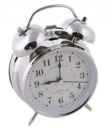  Közepes Ezüst Háttérvilágítású Retro Ébresztőóra 7&7 OR0907 8, 5 x 12, 5 cm Csengő (OR0907)
