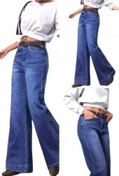 M. Sara Női Farmer Nadrág Széles Szárú Magas Szárú 38/M