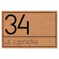 TabPrint Lábtörlő Bejárati Kókusz Bézs Sláger Cím: Utca És Lakásszám (ADRES: ULICA I NUMER MIESZKANIA)