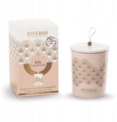 Estéban Illatgyertya (180 g) Iris Cachemire kerámia fedő Esteban (IRI-010)