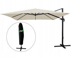 Garden Line Kerti napernyő védőhuzattal Roma 300 x 300 cm bézs (GAO5408)