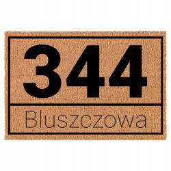 TabPrint Lábtörlő Bejárati Kókusz Bézs Utca És A Lakás Száma (ULICA ORAZ NUMER TWOJEGO MIESZKANIA)