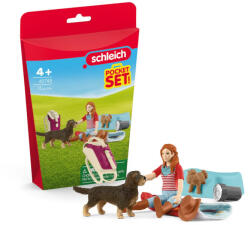 Schleich Set figurine Schleich, aventura la camping cu Hannah (42748S) Figurina