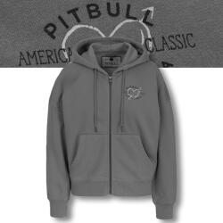 Pitbull Női cipzáras kapucnis pulóver Oversize Pitbull Washed Manzanita Heart (185001161002)