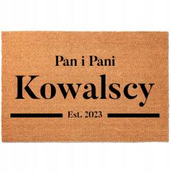 TabPrint Lábtörlő 40X60 Az Otthon Monogramja Belső Tér Személyre Szabott Sláger (WYCIERACZKA 40X60 TWOJE INICJAŁY KOKOSOWA)