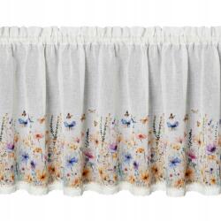 Eurofirany Irigy Hónaljmirigy készfüggöny Rozalie 60x150 cm fehér alagút a szoba konyhájába (468478)