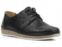 Helios Női Félcipő Helios 397 Bőr Fekete Espadrilles (397)