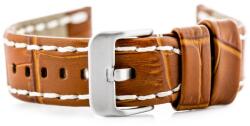 Pacific Bőrszíj W49 karórához camel/fehér 24mm (tayma-10001)