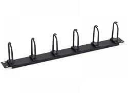 TRITON 19 cable management panel, big click-in ring 60x30 mm (RAB-VP-X11-A1)