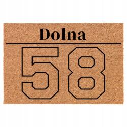 TabPrint Lábtörlő Bejárati Kókusz Bézs Az Ön Utcája És Lakásszáma (TWOJA ULICA I NUMER LOKALU MIESZKANIA)