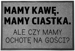 TabPrint Lábtörlő Bejárati Monokróm 40X60 Stílus Ajándék Nyomtatás Divatos Dekoráció (WYCIERACZKA STYL MONOCHROM SZARA MOCNA TRWAŁA)