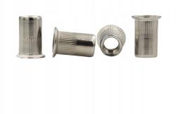  M8 Szegecsanya Peremes Rozsdamentes Kúp A2 9316 (10) (NN030800)