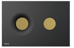 Alcaplast Vezérlőgomb AlcaDrain fekete-matt/arany-matt falsík alatti rendszerekhez (M1978-7)