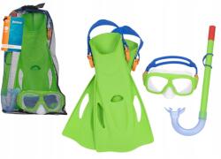 Bestway Búvár szett Maszk, Cső, Uszonyok Zöld Bestway 25019 Bestway (5905515351751)