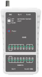 MastFUYI Tester MastFUYI FY668B pentru cablu retea RJ45 /telefonie RJ11 /BNC (FY668B)
