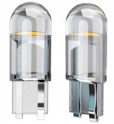 4Cars Led izzók W5W kristályos Led T10 sphere Cob 360° fehér 2db kpl