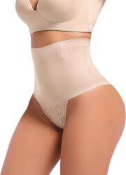 Annsuki Chilot Modelator Tanga Seamless cu Control Abdominal , Annsuki, Talie Medie, Material Elastic Premium, Nude, Marime XL