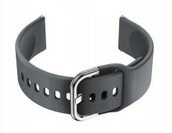 Pacific Gumiszíj U01 okosórához sötétszürke/ezüst 18mm (5903981778157)