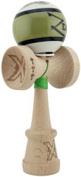 Flippy Kendama X Zen Series Originala, Profesionala, Flippy, Cupe Mari KING SIZE V3, Super Sticky, Gaura in Baza, Rulment Metalic, din lemn 18 cm, Ata 62 65 cm, Verde (teo-164572)