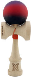 Flippy Kendama X Originala, Profesionala, Flippy, Big Cups V2, Rubber Grip cu Cupe Mari, Rulment Metalic cu Ata 55 cm, Mov Rosu Negru (teo-164194)