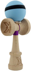 Flippy Kendama X Originala, Profesionala, Flippy, Cupe Mari KING SIZE V3, Rubber Grip, Gaura in Baza, Rulment Metalic, din lemn 18 cm, Ata 62 65 cm, M Bleu Negru Bleu (teo-165182)