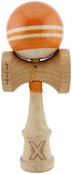 Flippy Kendama X Rainbow Originala, Profesionala, Flippy, Big Cups V2, Super Sticky cu Cupe Mari, Rulment Metalic, din lemn 18 cm, Ata 55 cm, Portocaliu Maro (teo-164361)