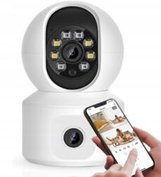  Bébiőr Forgatható Ip Kamera 2 objektív Wifi 6MP előnézet a telefonon Éjszakai üzemmód (ST-489-4M-IC)