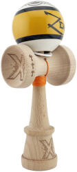 Flippy Kendama X Zen Series Originala, Profesionala, Flippy, Cupe Mari KING SIZE V3, Super Sticky, Gaura in Baza, Rulment Metalic, din lemn 18 cm, Ata 62 65 cm, Auriu (teo-164475)