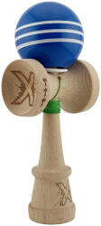 Flippy Kendama X Originala, Profesionala, Flippy, Super Sticky cu Cupe Mari KING SIZE V3, Gaura in Baza, Rulment Metalic, din lemn 18 cm, Ata 62 65 cm, Special Albastru Alb (teo-165432)