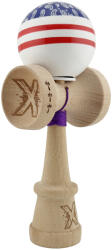 Flippy Kendama X Originala CHICANOS, Profesionala, Flippy, Cupe Mari KING SIZE V3, Super Sticky, Gaura in Baza, Rulment Metalic, din lemn 18 cm, Ata 62 65 cm, Mov Alb (teo-164334)