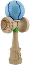 Flippy Kendama X Originala, Profesionala, Flippy, Super Sticky cu Cupe Mari KING SIZE V3, Gaura in Baza, Rulment Metalic, din lemn 18 cm, Ata 62 65 cm, Special Albastru deschis (teo-165416)