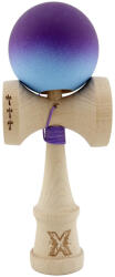Flippy Kendama X Originala, Profesionala, Flippy, Big Cups V2, Rubber Grip cu Cupe Mari, Rulment Metalic cu Ata 55 cm, Violet Albastru (teo-164185)