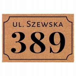 TabPrint Lábtörlő 40X60 Bézs Utca És A Helyiség Száma, Ahol Élsz (ULICA I NUMER LOKALU, W KTÓRYM MIESZKASZ)