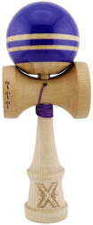 Flippy Kendama X Rainbow Originala, Profesionala, Flippy, Big Cups V2, Super Sticky cu Cupe Mari, Rulment Metalic, din lemn 18 cm, Ata 55 cm, Violet Maro (teo-164364)