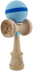 Flippy Kendama X Originala, Profesionala, Flippy, Cupe Mari KING SIZE V3, Rubber Grip, Gaura in Baza, Rulment Metalic, din lemn 18 cm, Ata 62 65 cm, M Bleu Albastru Bleu (teo-165088)