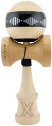 Flippy Kendama X FREQUENCY Originala, Profesionala, Flippy, Big Cups V2, Super Sticky cu Cupe Mari, Rulment Metalic, din lemn 18 cm, Ata 55 cm, Negru Maro (teo-164281)