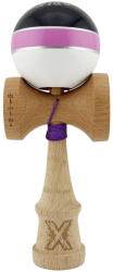 Flippy Kendama X ROYAL SPIKE Originala, Profesionala, Flippy, Big Cups V2, Super Sticky cu Cupe Mari, Rulment Metalic, din lemn 18 cm, Ata 55 cm, Negru Roz Silver Alb (teo-164319)